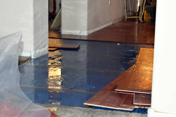 Professional Water Damage Restoration technician working in Marlin, WA